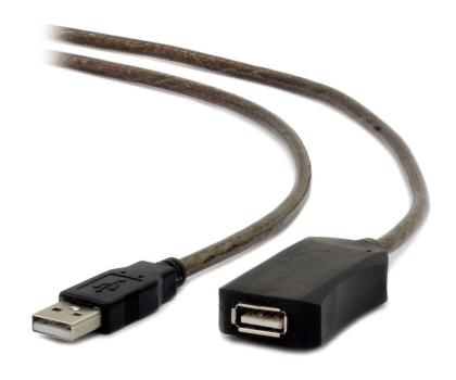 Kabel GEMBIRD Przedłużacz USB 2.0 typu AM-AF 10m aktywny czarny UAE-01-10M